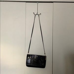 Whiting & Davis Black Mesh Handbag Cross Body